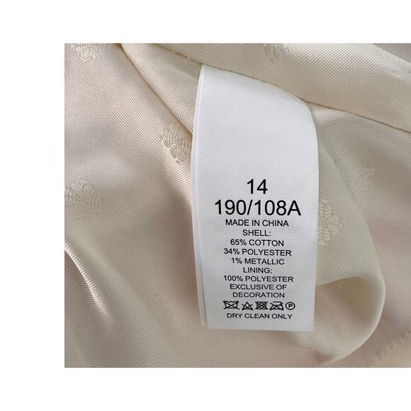 Kate Spade Gingham Tweed Dress Ivory Peach Nectar Size 14 Sleeveless - Picture 6 of 11